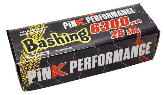 Pink Performance Batterie Lipo 2S 7.4v 50C 6300mAh Multi