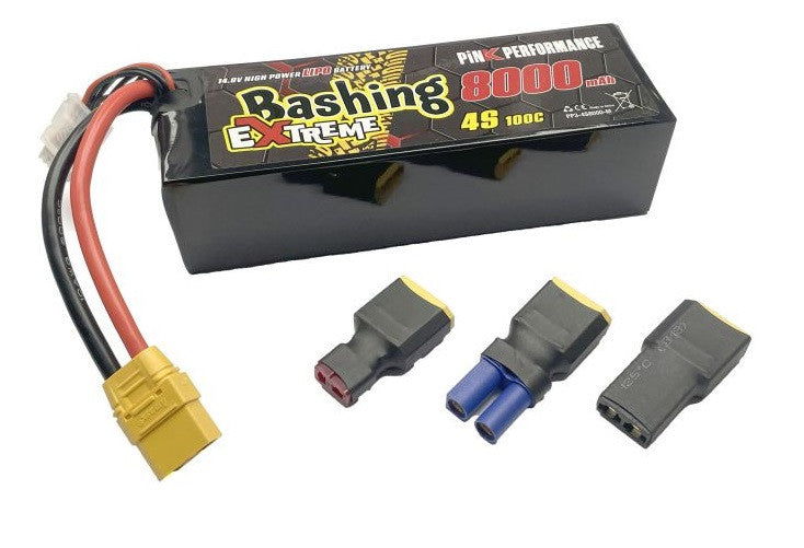 Pink Performance Batterie xtreme Bashing Lipo 4S 14.8v 100C 8000mAh Multi PP3-4S8000-M