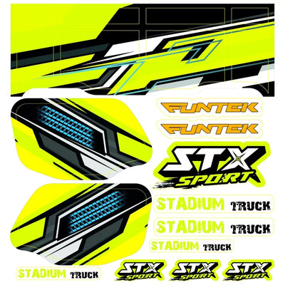 Funtek Autocolantes Carrosserie Jaune STX Sport FTK-21069