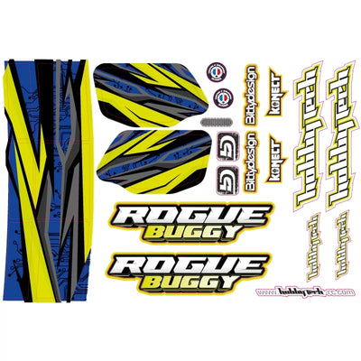 Hobbytech Planche de Stickers pour Rogue Buggy STICK-RGBUG