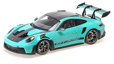 Mini-Campeonatos Porsche 911 GT3 RS 2024 Verde e Cinzento Escuro 1/18 110062026