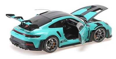 MiniKampioenen Porsche 911 GT3 RS 2024 Groen en donkergrijs 1/18 110062026