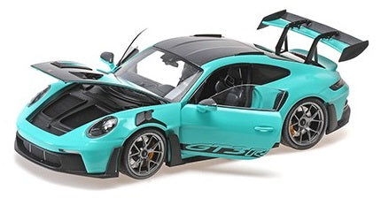 MiniChamps Porsche 911 GT3 RS 2024 Grün und Dunkelgrau 1/18 110062026