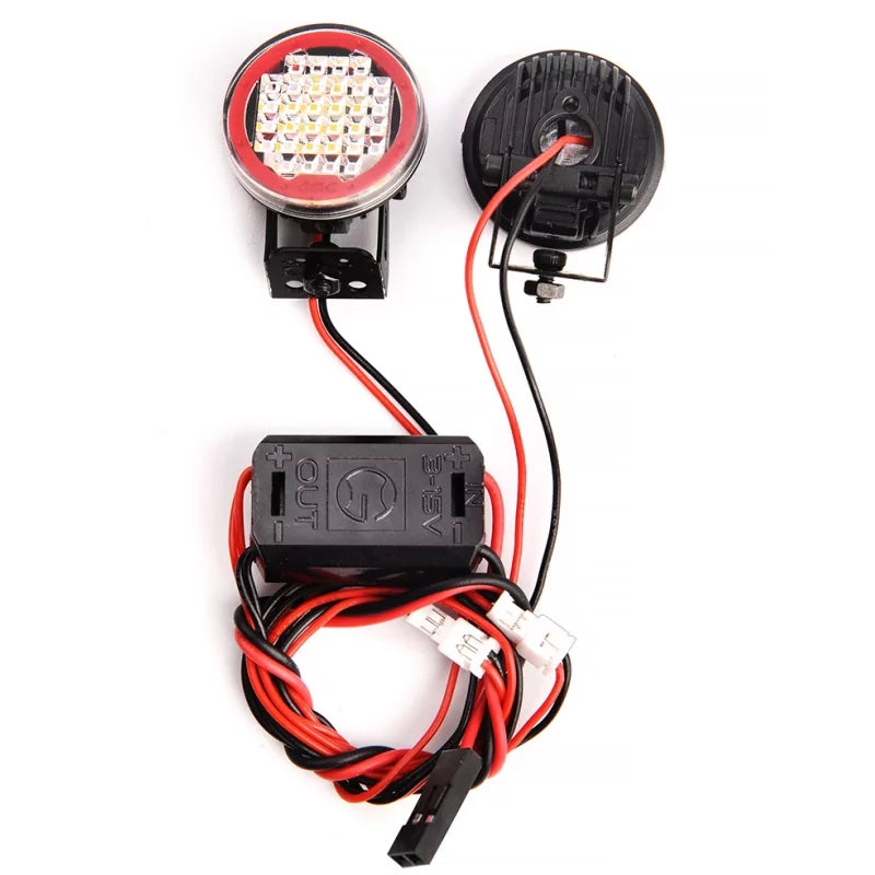 Hobbytech Projecteur LED 22mm avec contour Rouge + Support HT-SU1801231