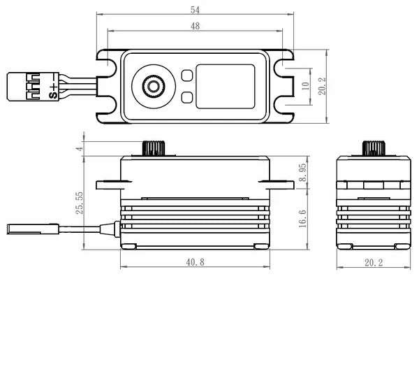 Savox Servo Brushless SB-3262SG HV Monster 28kg 0,08s