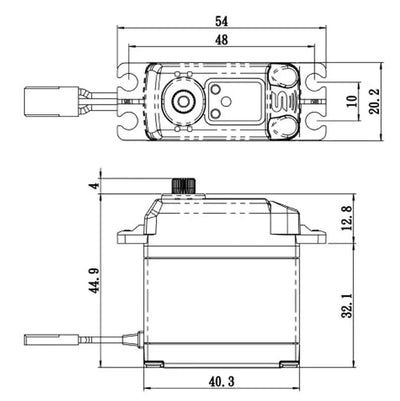 Savox Servo SA-1231SG+ 32kg 0.14s Metal SX-SA-1231SG+