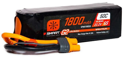 Spektrum Accu lipo Smart G2 6S 22.2v 1800mah 50C IC3