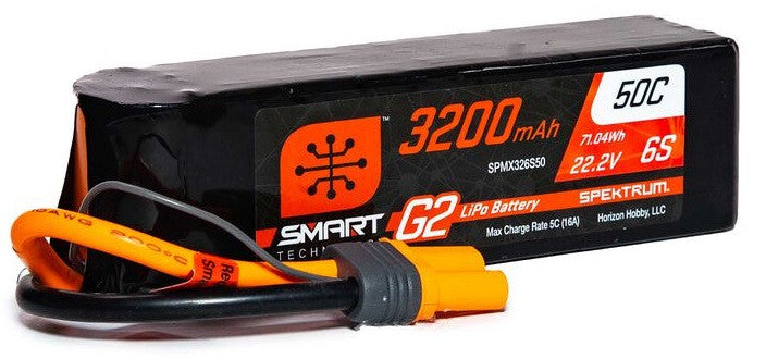 Spektrum Accu lipo Smart G2 6S 22.2v 3200mah 50C IC5