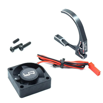 Ja Racing 30 mm aluminium ventilator + motorsteun 540 YA-0525BK