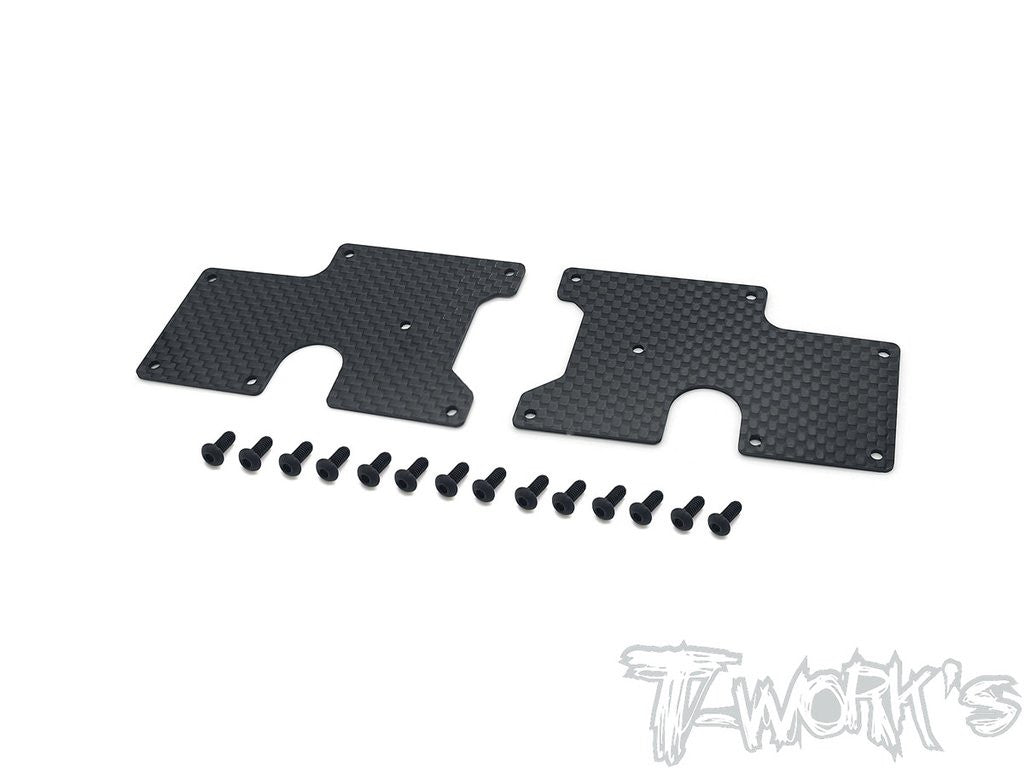 T-Work's Renforts Triangles Carbone Arrière Supérieur Serpent SRX8 TO-246-SRX8-RU