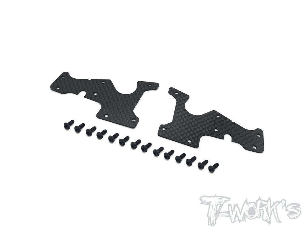 T-Work's Renforts Triangles Carbone Avant Inférieur Serpent SRX8 TO-246-SRX8-FL