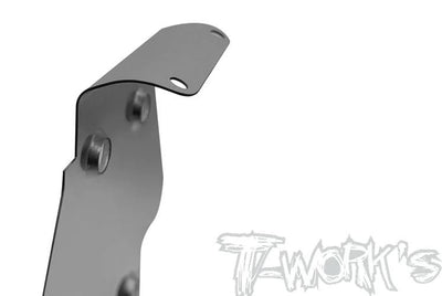 T-Work's Sabot de Protection de Châssis Inox (x2) RC8 B4 TO-235-RC8B4