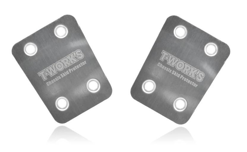 T-Work's Sabot de Protection Chassis Inox Serepnt (x2) SRX8 EVO TO220S