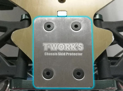 T-Work's Sabot de Protection Chassis Inox Serepnt (x2) SRX8 EVO TO220S