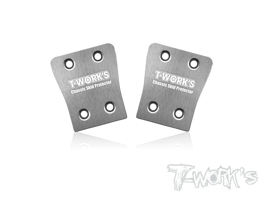 T-Work's Sabot de protection de châssis inox XB8 2023 (x2) TO-220-XB823