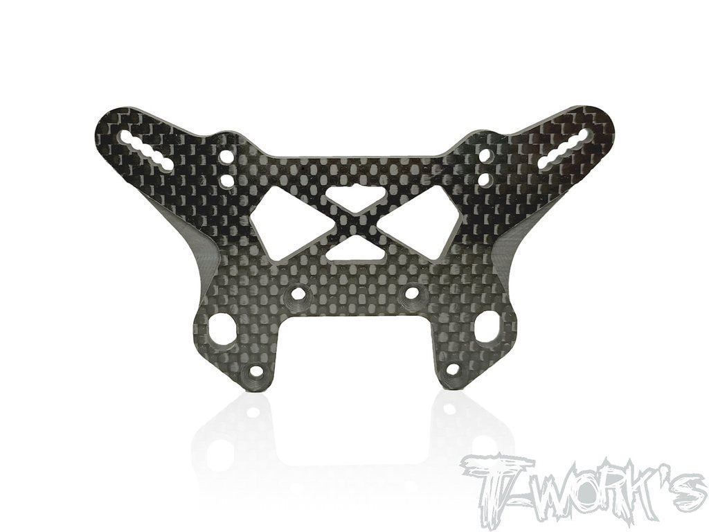 T-Work's Support Amortisseurs Avant et Arrière Carbone 4mm MBX8 TO-247-MBX8T