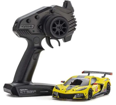 Kyosho Mini-Z RWD Chevrolet Corvette C8-R Racing Jaune + KT531P RTR 32342Y