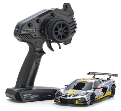 Kyosho Mini-Z RWD MR04 Corvette C8-R Cromado 20º Aniversário + KT531P RTR 32356CRY