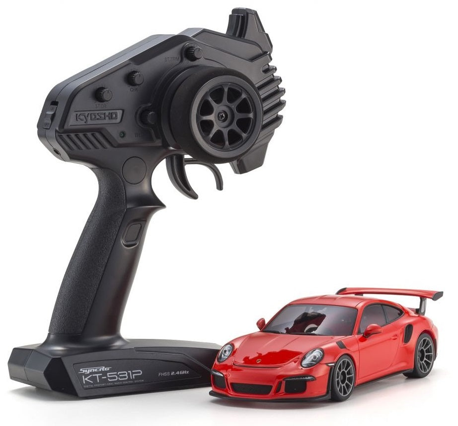 Kyosho Mini-Z MR04 A TRAZIONE INTEGRALE Porsche 911 GT3 RS + KT531P RTR 32358