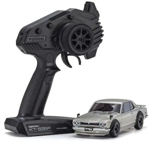 Kyosho Mini-Z MR04 A TRAZIONE INTEGRALE Nissan Skyline 2000GT-R KPGC10 Grigio + KT531P RTR 32359S