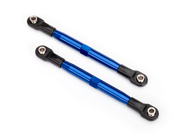 TRAXXAS Biellette Aluminium 87mm Avant/Arrière Bleu (x2) Rustler 4X4 6742X