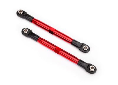 TRAXXAS Biellette Aluminium 87mm Avant/Arrière Rouge (x2) Rustler 4X4 6742R