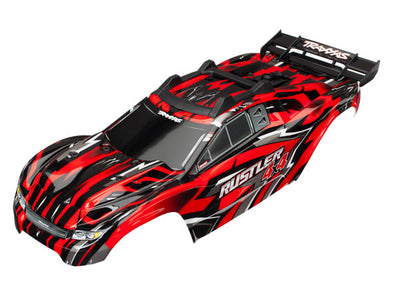 TRAXXAS Carrosserie peinte Rouge Rustler 4X4 6718