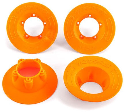 Traxxas Enjoliveur de roue Orange (x4) Sledge 9569T