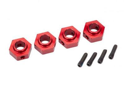 Traxxas Hexagone de Roue aluminium Rouge 12mm (x4) 8269R