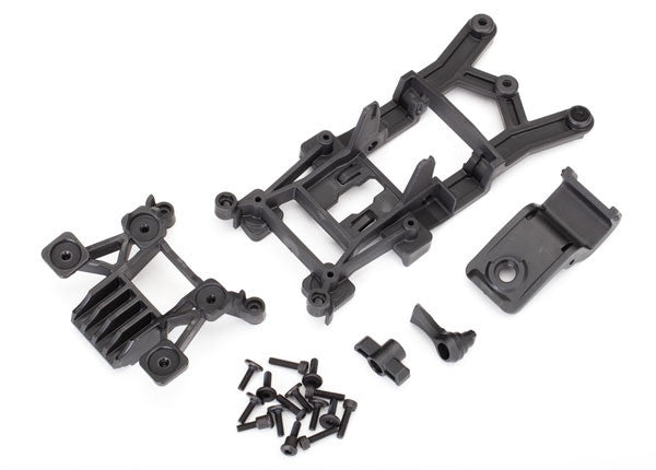 TRAXXAS Kit Support de Carrosserie Avant et Arrière Rustler 4X4 6720