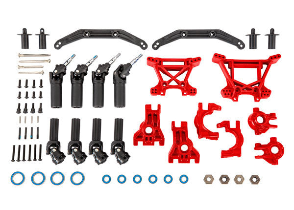 Traxxas Kit Upgrade de Transmission Renforcée Rouge 9080R