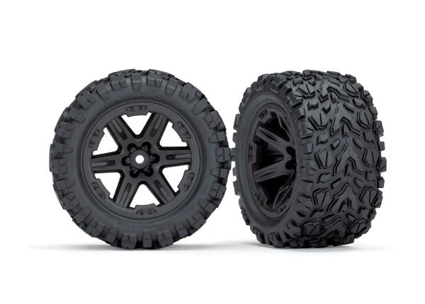 TRAXXAS Roues Arrière RXT Noires Talon 2.8" (x2) Rustler 4X4 6774