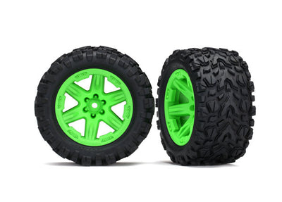 TRAXXAS Roues Arrière RXT Vert Talon 2.8" (x2) Rustler 4X4 6774G