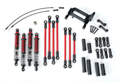 Traxxas Set de Biellettes + Supports Long (Rouge) TRX-4 8140R