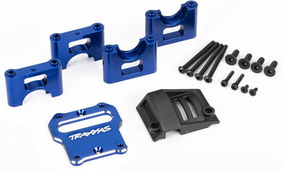 Traxxas Set support de différentiel central Aluminium Bleu Sledge 9584X