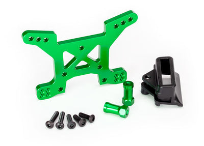 TRAXXAS Support Amortisseurs Aluminium Avant Vert Rustler 4X4 6739G