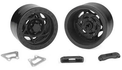 RC4WD 2.2 Beadlock Plastic Wheels Black (x2) Z-W0351